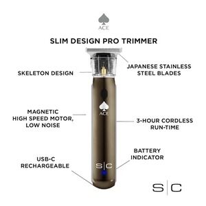 StyleCraft ACE Rechargeable Cordless Precision Hair Trimmer (SC404B)
